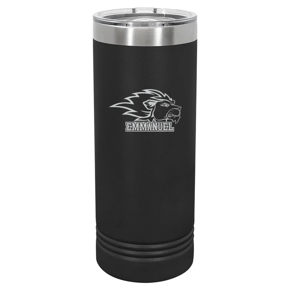 Emmanuel University (Georgia) Polar Camel 22 oz. Skinny Tumbler with Slider Lid