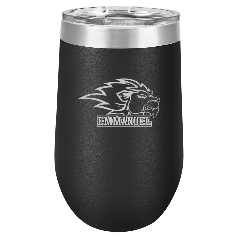 Emmanuel University (Georgia) Polar Camel 16 oz. Stemless Wine Tumbler