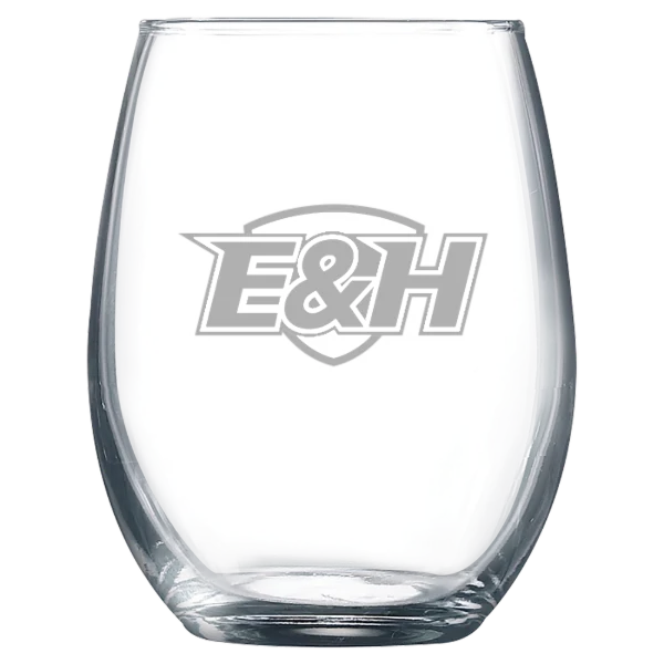 Emory & Henry University Polar Camel 9 oz. Stemless Wine Glass