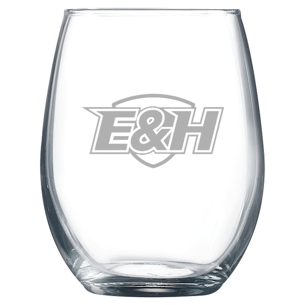 Emory & Henry University Polar Camel 9 oz. Stemless Wine Glass