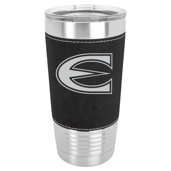 Emporia State University Polar Camel 20 oz. Leatherette Grip Tumbler with Standard Lid