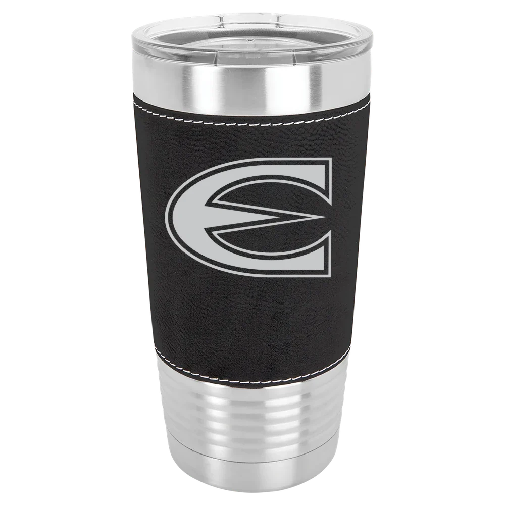 Emporia State University Polar Camel 20 oz. Leatherette Grip Tumbler with Standard Lid