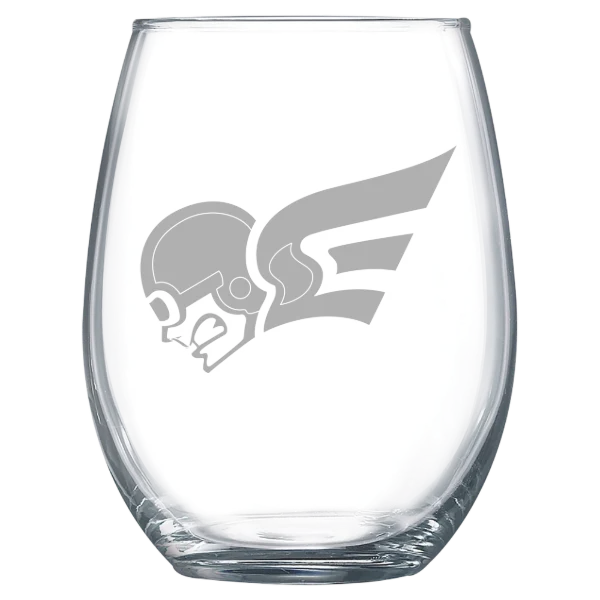 Erskine College Polar Camel 15 oz. Stemless Wine Glass