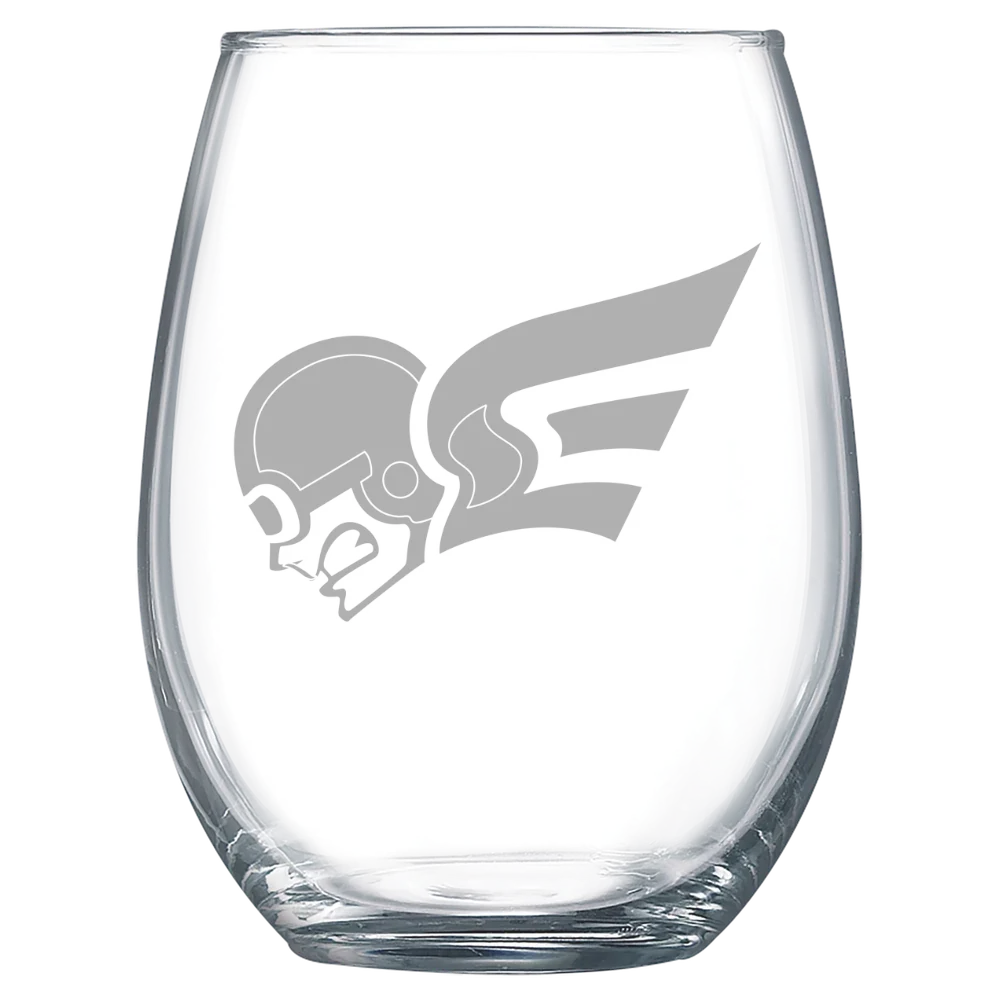 Erskine College Polar Camel 15 oz. Stemless Wine Glass