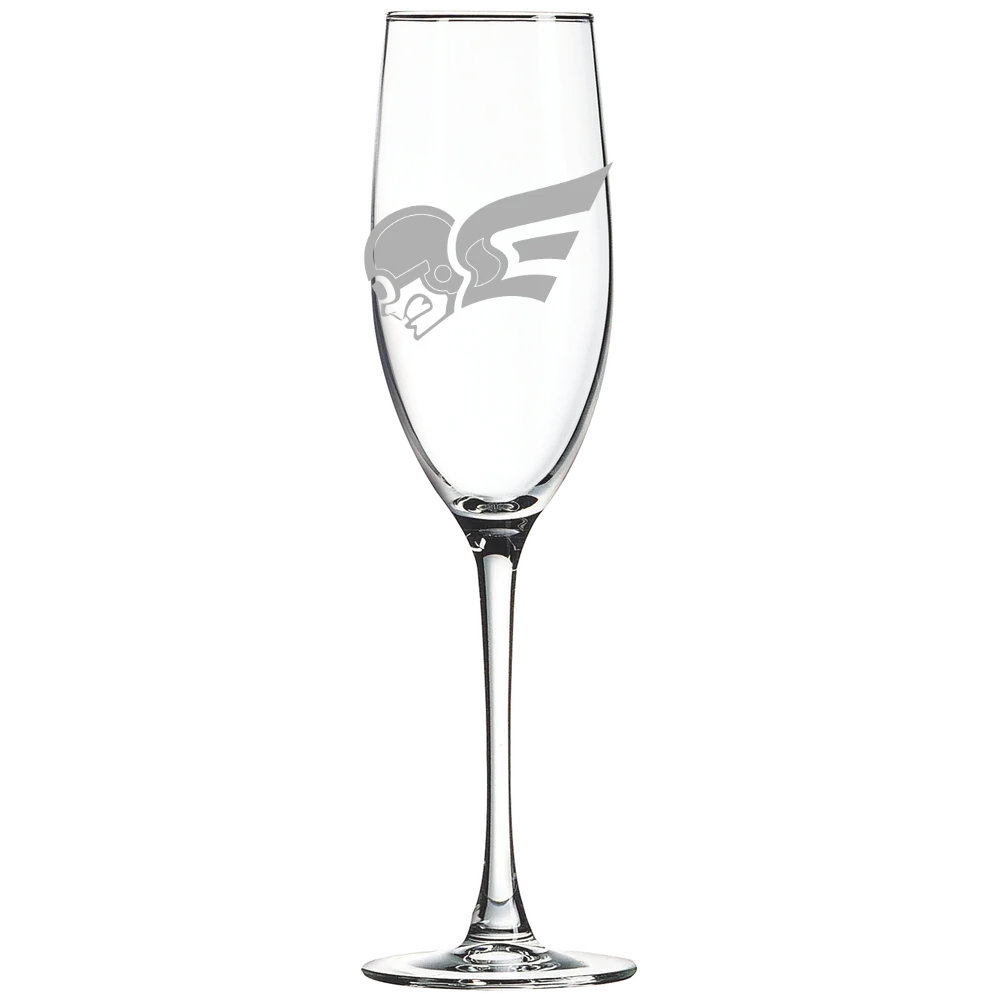 Erskine College Polar Camel 8 oz. Champagne Flute
