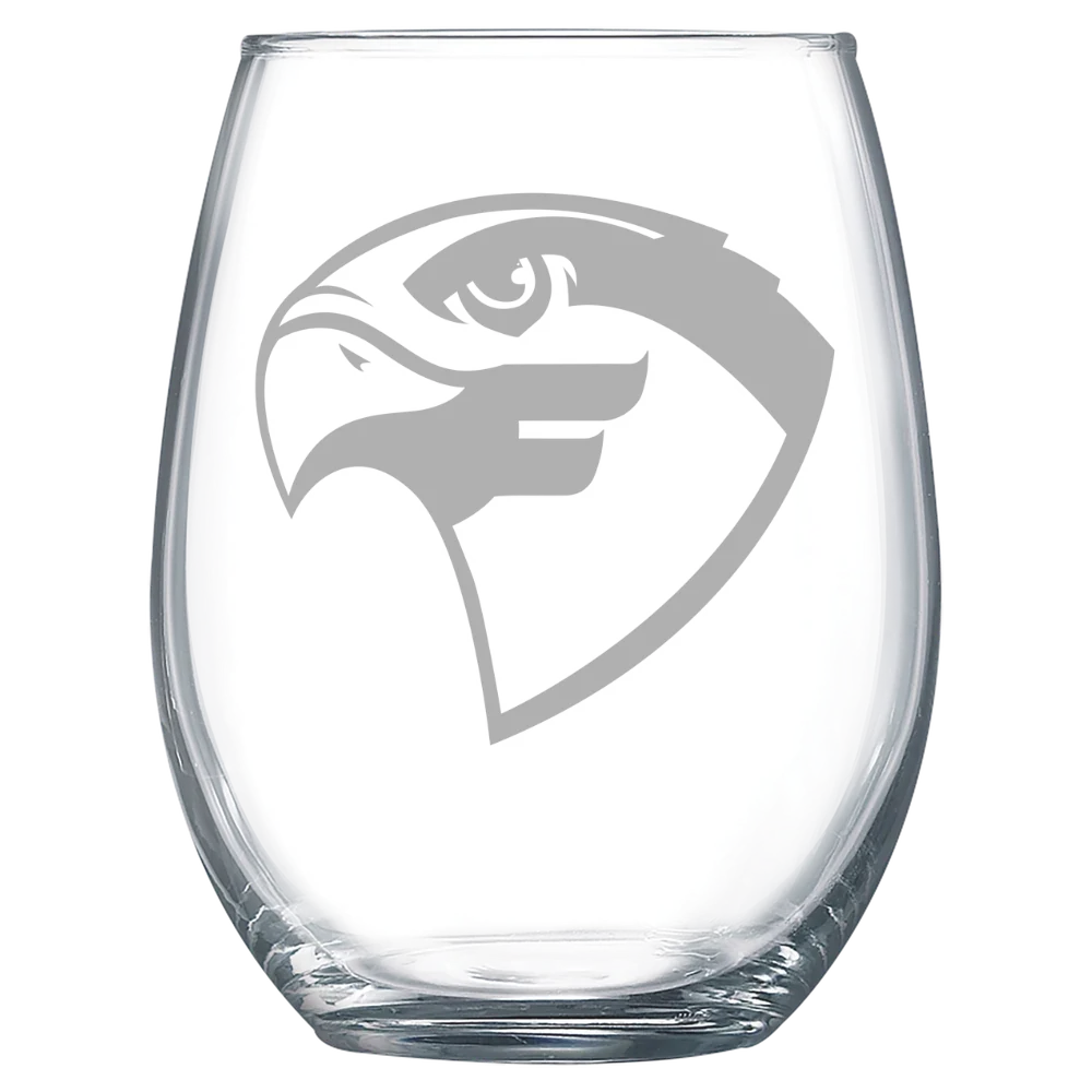 Fairmont State University Polar Camel 15 oz. Stemless Wine Glass