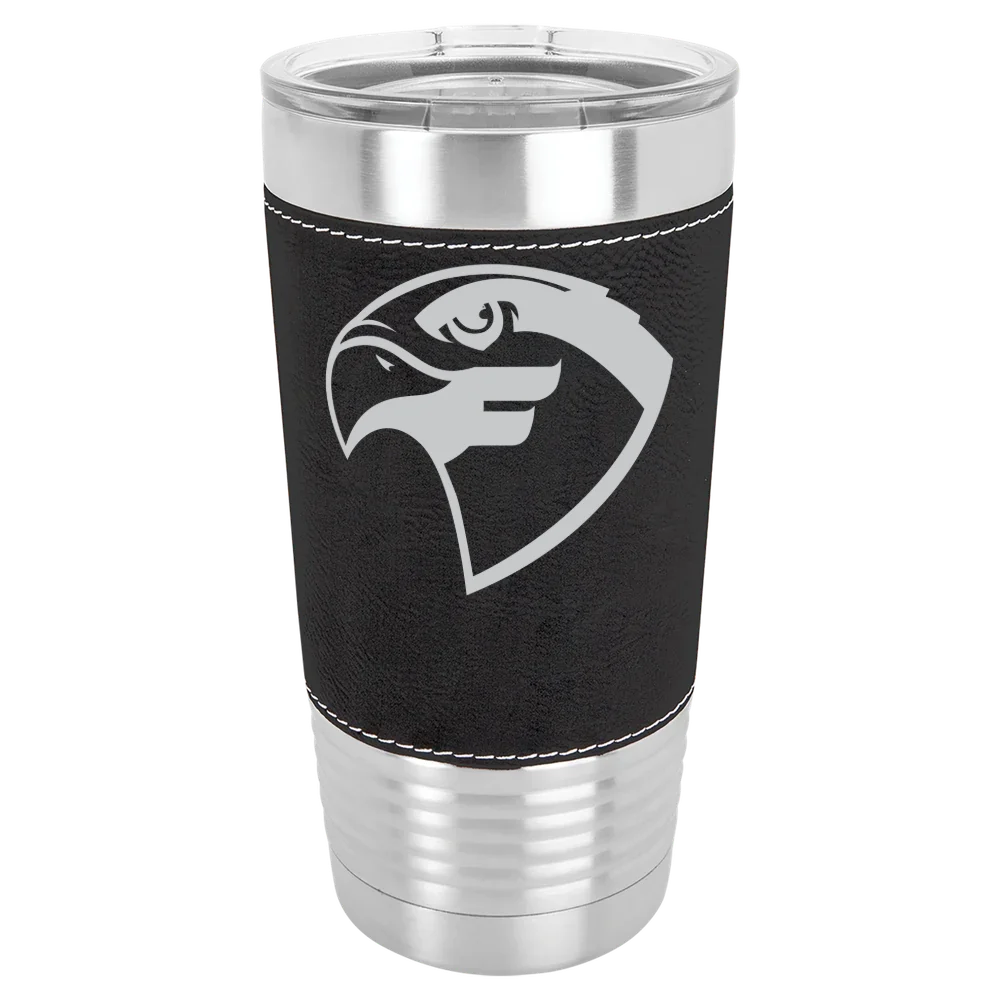 Fairmont State University Polar Camel 20 oz. Leatherette Grip Tumbler with Standard Lid