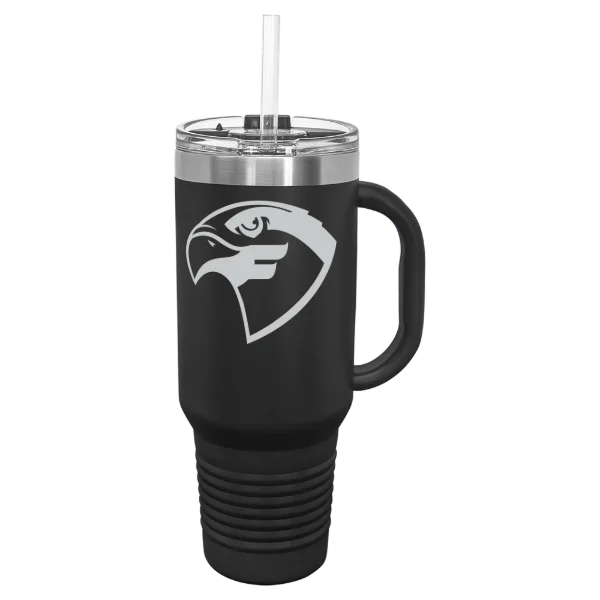 Fairmont State University Polar Camel 40 oz. Travel Mug with Snap Lid & Straw