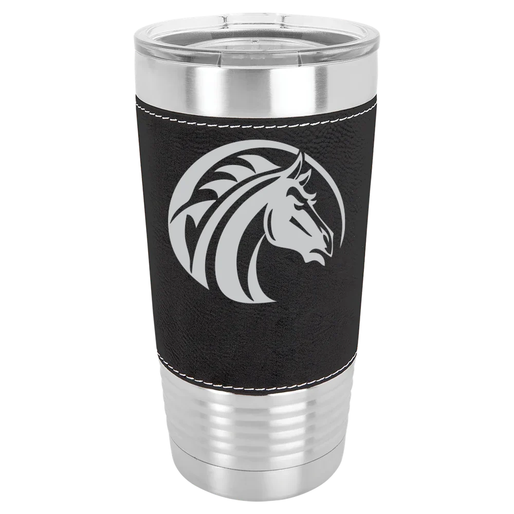Fayetteville State University Polar Camel 20 oz. Leatherette Grip Tumbler with Standard Lid