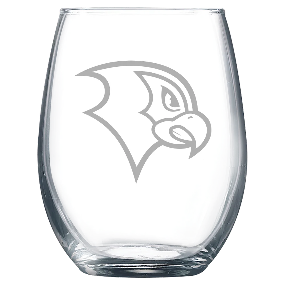 Felician University Polar Camel 9 oz. Stemless Wine Glass