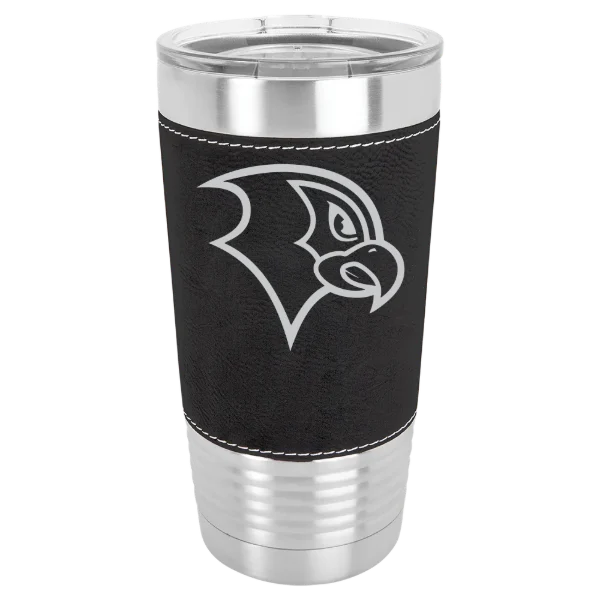 Felician University Polar Camel 20 oz. Leatherette Grip Tumbler with Standard Lid