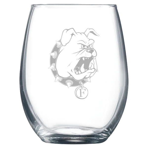 Ferris State University Polar Camel 9 oz. Stemless Wine Glass