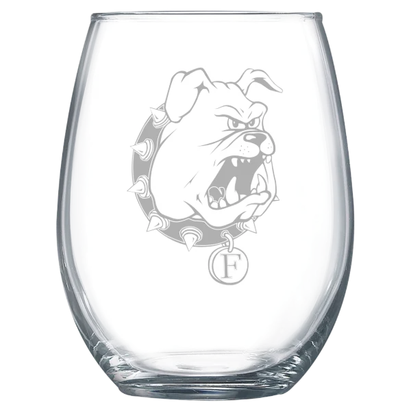Ferris State University Polar Camel 15 oz. Stemless Wine Glass
