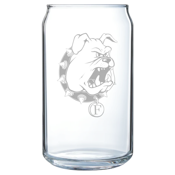 Ferris State University Polar Camel 16 oz. Can Glass