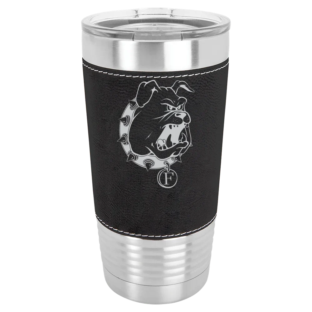 Ferris State University Polar Camel 20 oz. Leatherette Grip Tumbler with Standard Lid