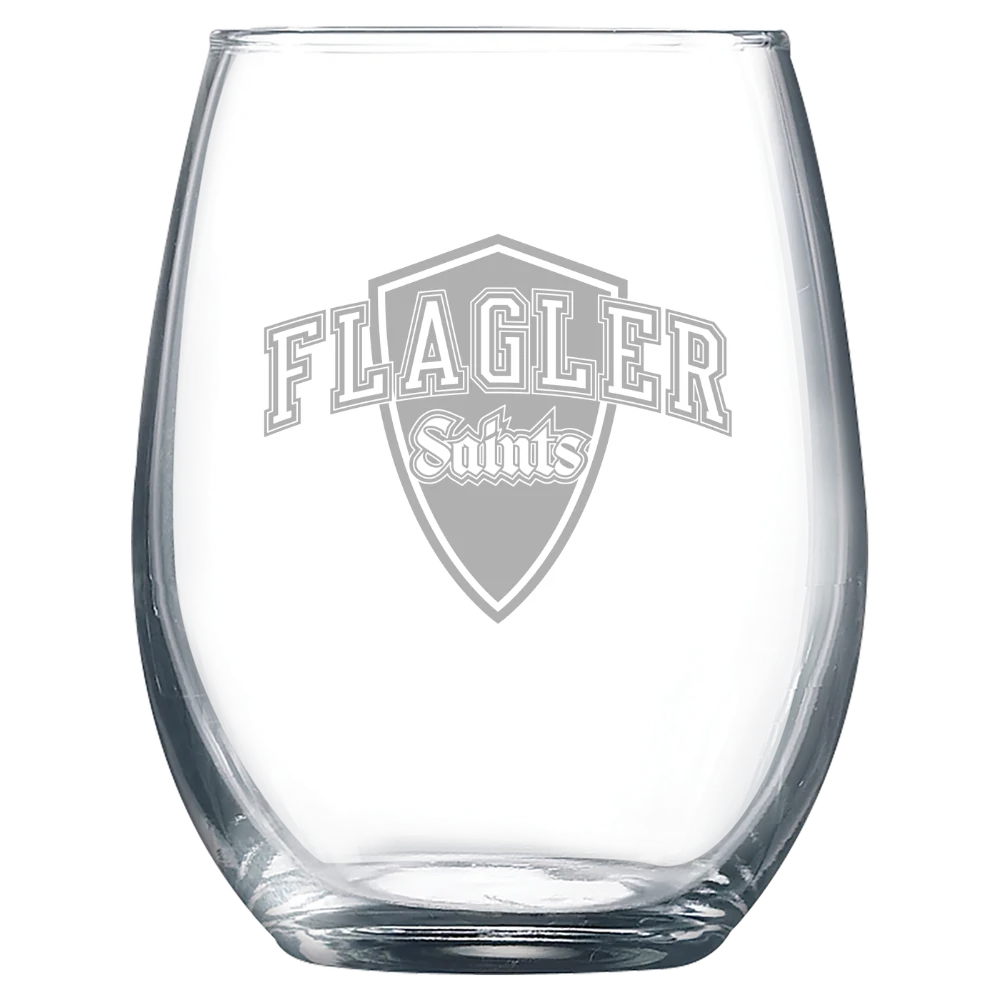 Flagler College Polar Camel 9 oz. Stemless Wine Glass