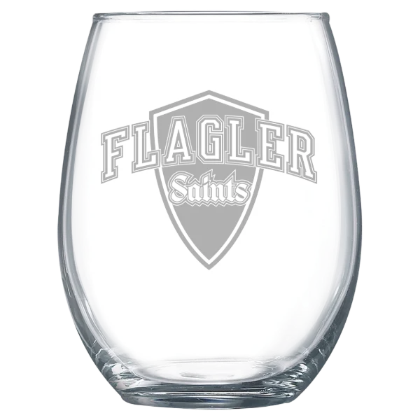 Flagler College Polar Camel 15 oz. Stemless Wine Glass
