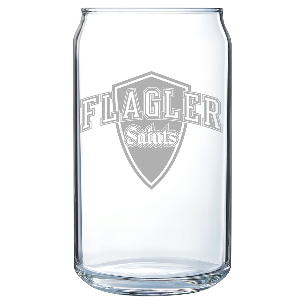 Flagler College Polar Camel 16 oz. Can Glass