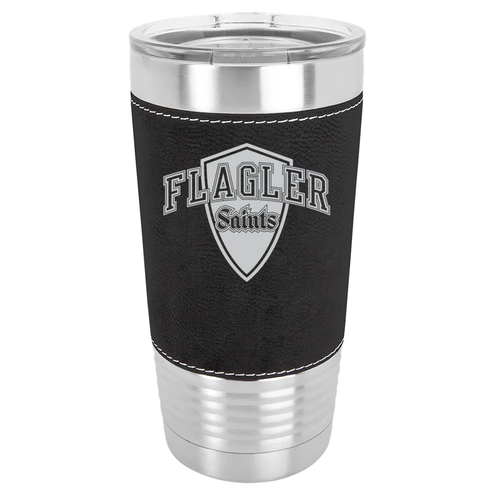 Flagler College Polar Camel 20 oz. Leatherette Grip Tumbler with Standard Lid
