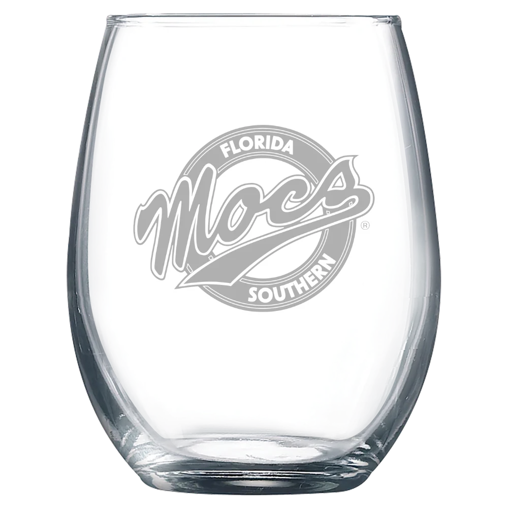 Florida Southern College Polar Camel 9 oz. Stemless Wine Glass