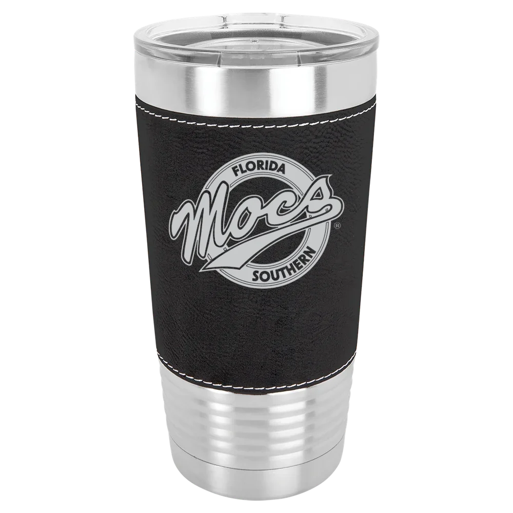 Florida Southern College Polar Camel 20 oz. Leatherette Grip Tumbler with Standard Lid