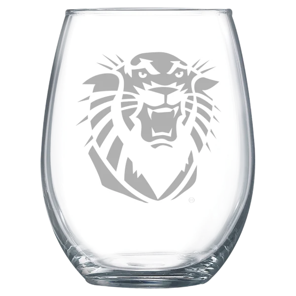 Fort Hays State University Polar Camel 15 oz. Stemless Wine Glass