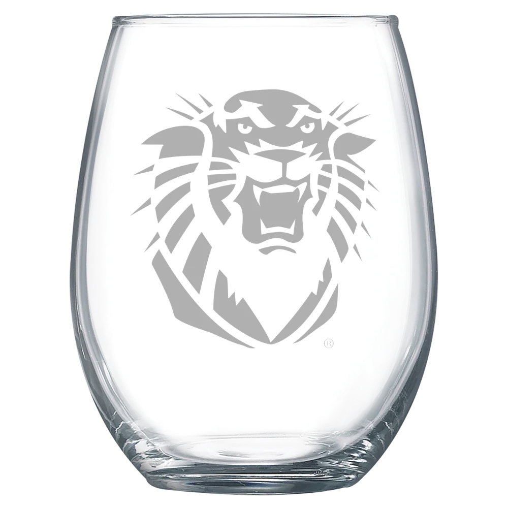 Fort Hays State University Polar Camel 15 oz. Stemless Wine Glass