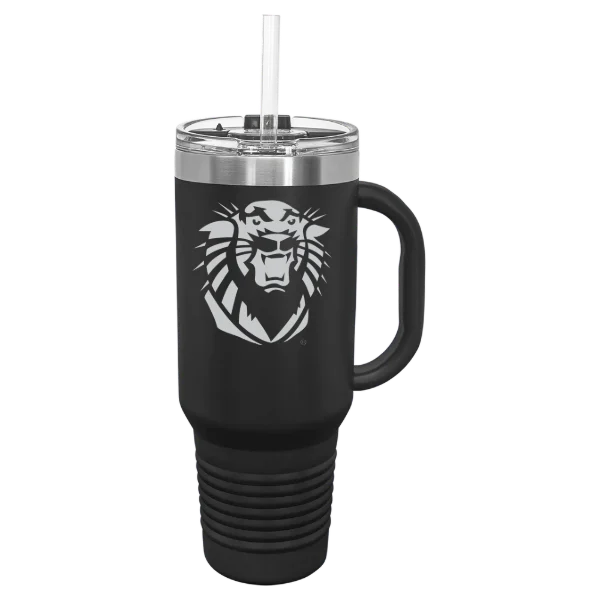 Fort Hays State University Polar Camel 40 oz. Travel Mug with Snap Lid & Straw