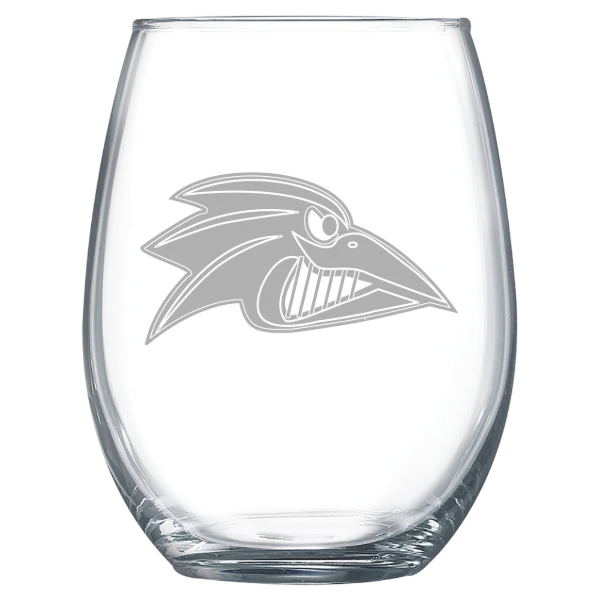 Franklin Pierce University Polar Camel 15 oz. Stemless Wine Glass