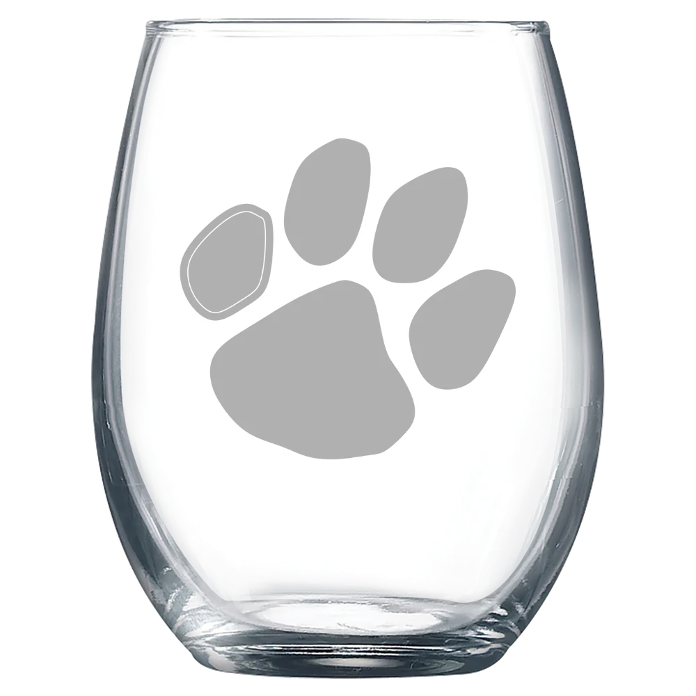 Frostburg State University Polar Camel 9 oz. Stemless Wine Glass