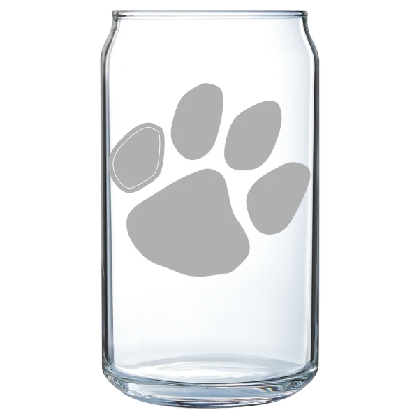 Frostburg State University Polar Camel 16 oz. Can Glass