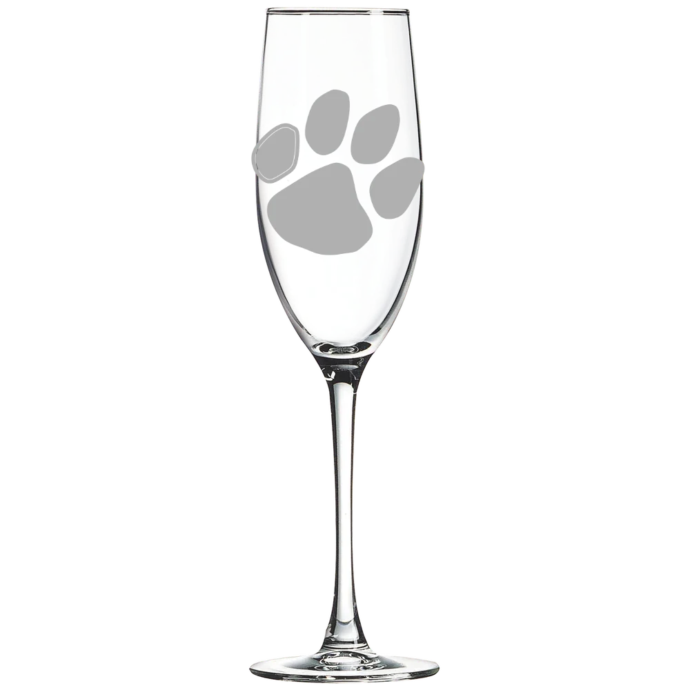 Frostburg State University Polar Camel 8 oz. Champagne Flute