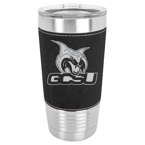Georgia College Polar Camel 20 oz. Leatherette Grip Tumbler with Standard Lid