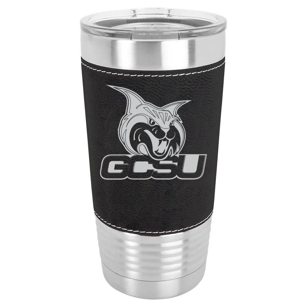 Georgia College Polar Camel 20 oz. Leatherette Grip Tumbler with Standard Lid