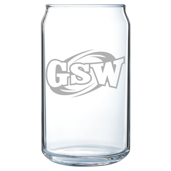 Georgia Southwestern State University Polar Camel 16 oz. Can Glass