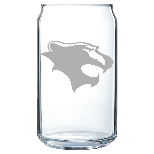 Georgian Court University Polar Camel 16 oz. Can Glass