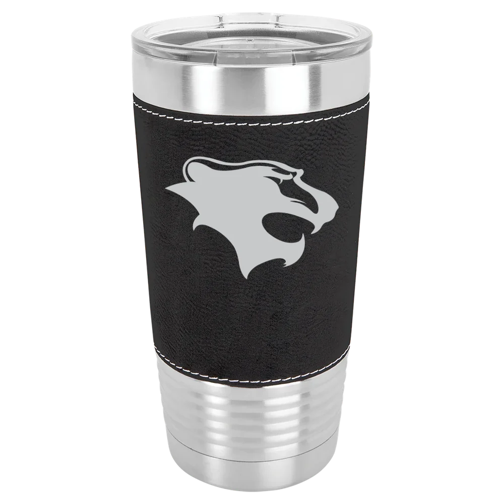 Georgian Court University Polar Camel 20 oz. Leatherette Grip Tumbler with Standard Lid