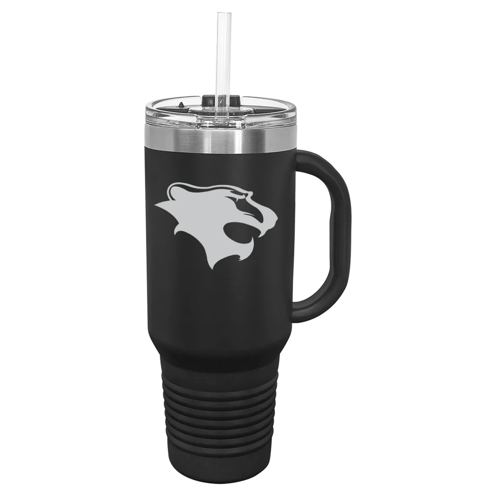Georgian Court University Polar Camel 40 oz. Travel Mug with Snap Lid & Straw