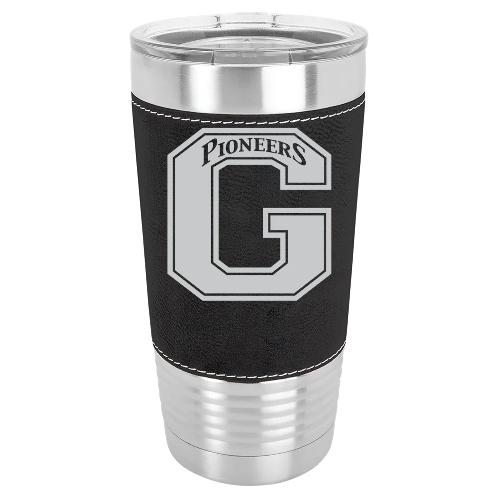 Glenville State University Polar Camel 20 oz. Leatherette Grip Tumbler with Standard Lid