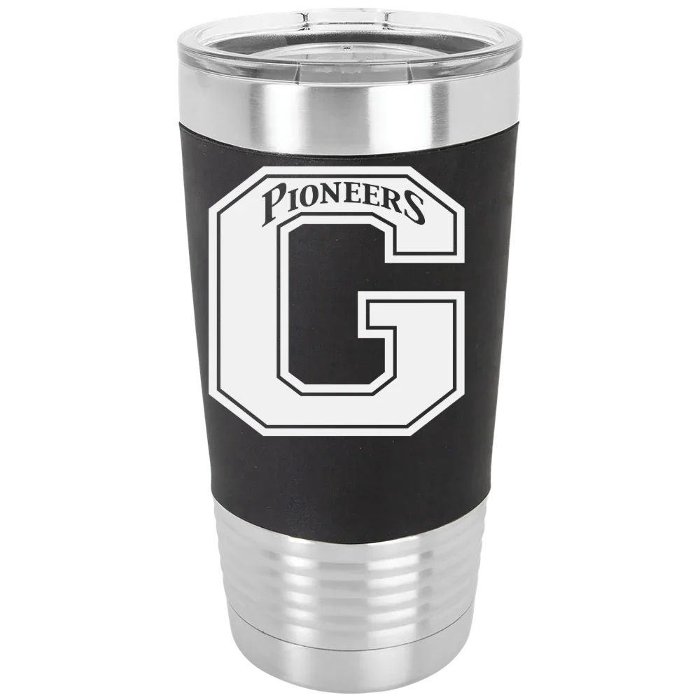 Glenville State University Polar Camel 20 oz. Silicone Grip Tumbler with Standard Lid