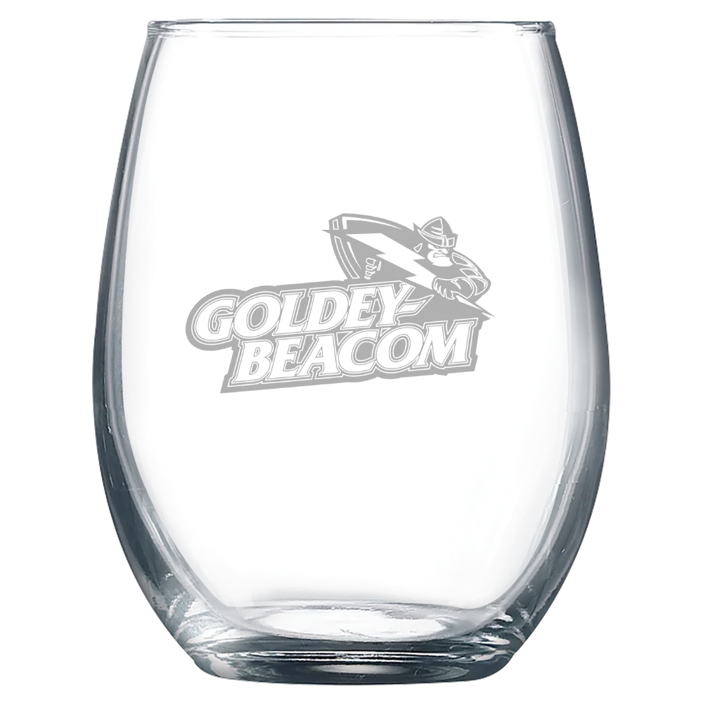 Goldey-Beacom College Polar Camel 9 oz. Stemless Wine Glass