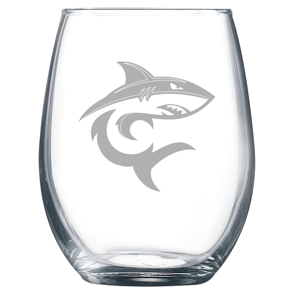 Hawaii Pacific University Polar Camel 9 oz. Stemless Wine Glass