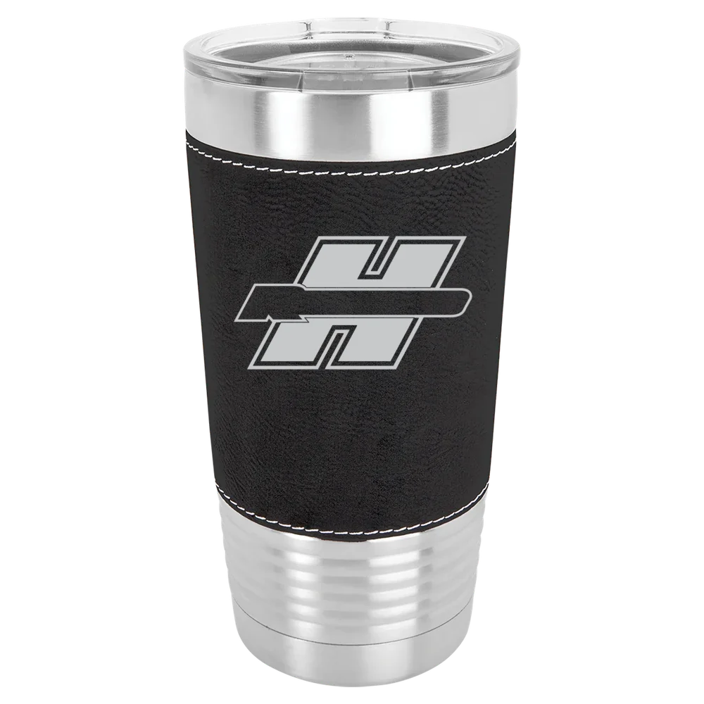 Henderson State University Polar Camel 20 oz. Leatherette Grip Tumbler with Standard Lid