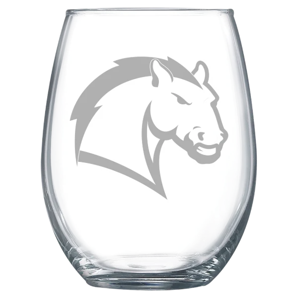Hillsdale College Polar Camel 15 oz. Stemless Wine Glass
