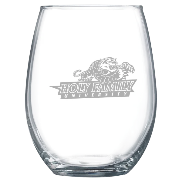 Holy Family University Polar Camel 15 oz. Stemless Wine Glass