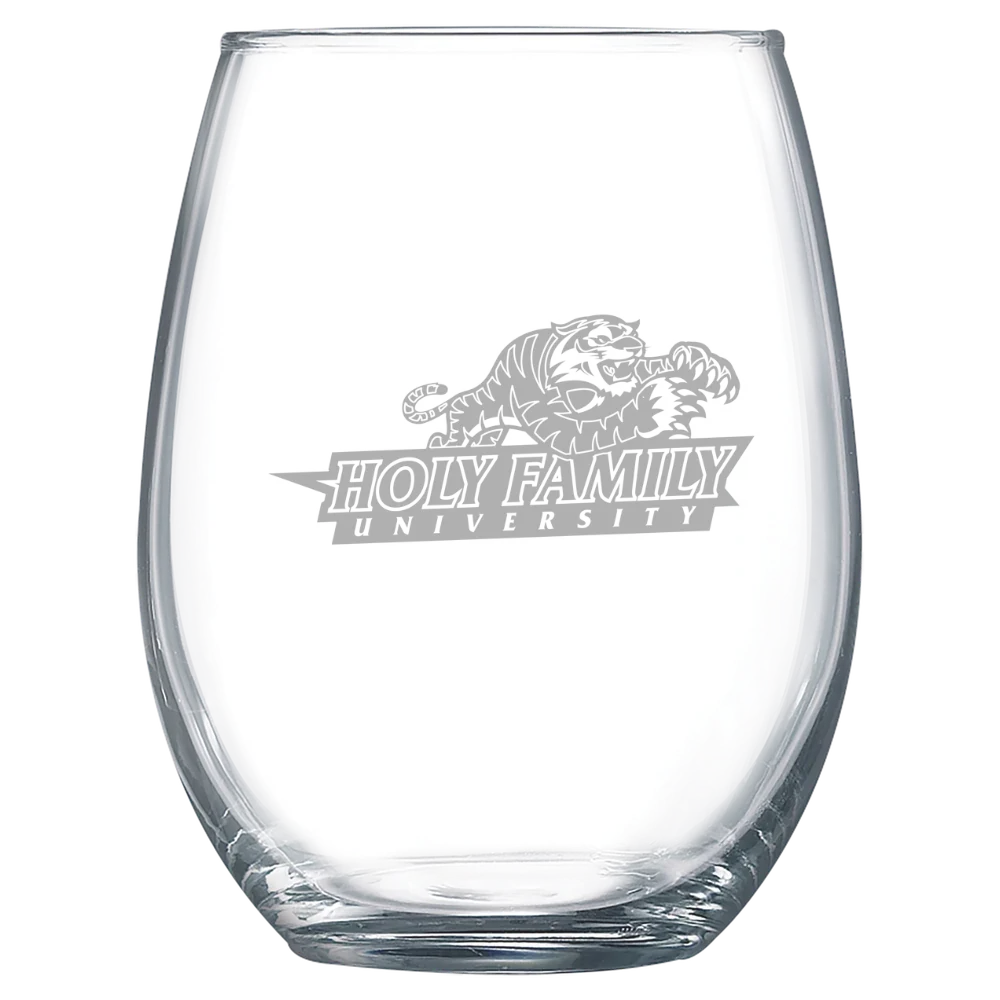 Holy Family University Polar Camel 15 oz. Stemless Wine Glass