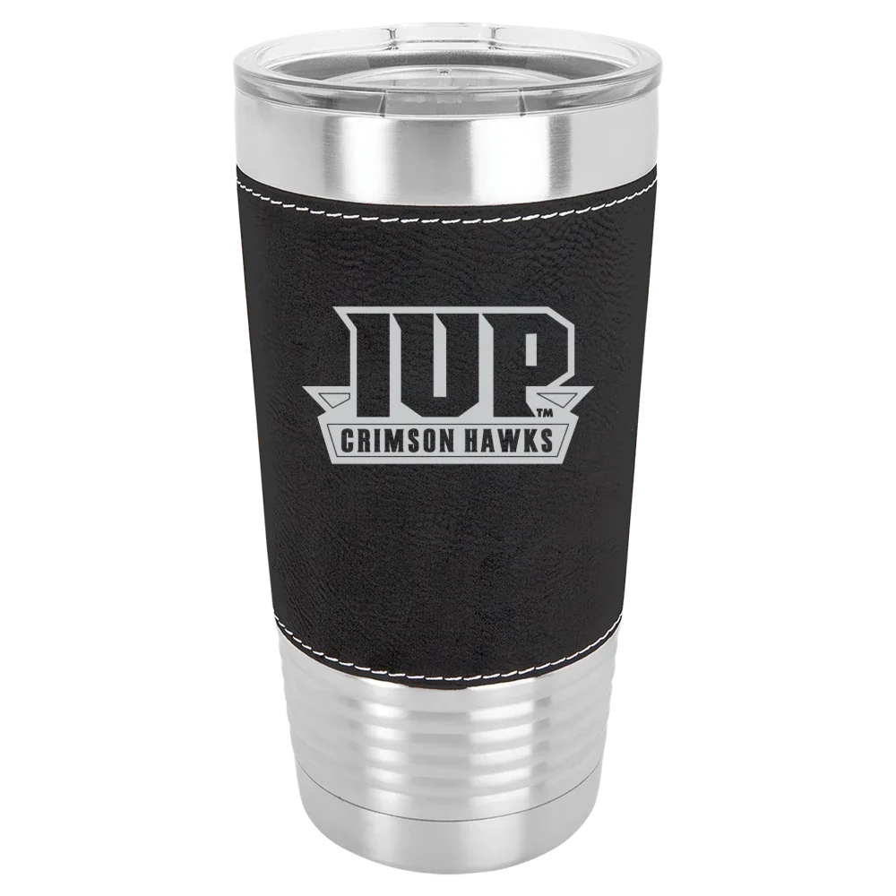 Indiana University of Pennsylvania Polar Camel 20 oz. Leatherette Grip Tumbler with Standard Lid