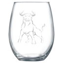 Johnson C. Smith University Polar Camel 15 oz. Stemless Wine Glass