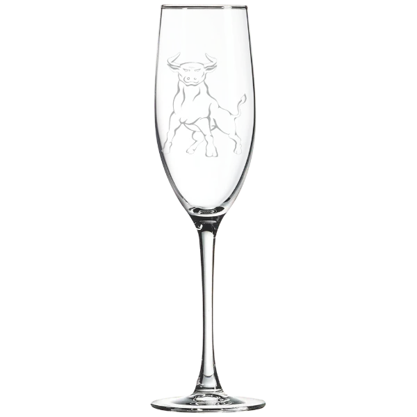Johnson C. Smith University Polar Camel 8 oz. Champagne Flute