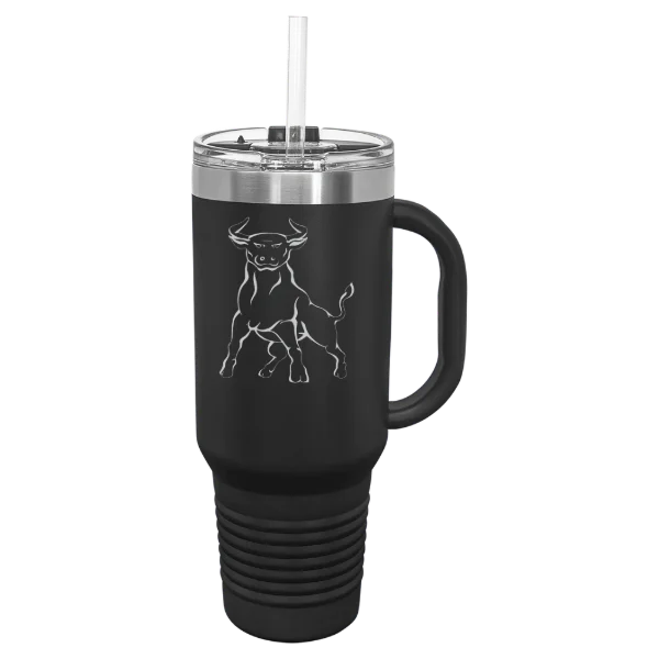 Johnson C. Smith University Polar Camel 40 oz. Travel Mug with Snap Lid & Straw